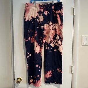 Vintage Y2K Polo Ralph Lauren Bleached Chino Pants Tie Dye Khakis 36x30 36 x 30